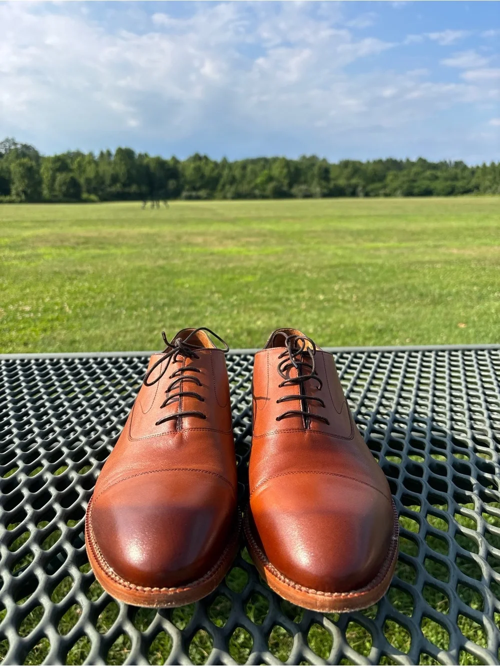 Beckett Simonon Dean’s Oxfords Dress Shoes Mens Size 13 Brown Leather Cap Toe